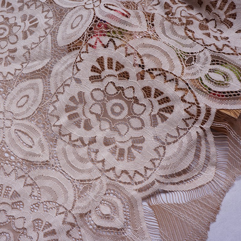 Dress Eyelash Cutwork Lace Fabric for Women's Wear Wholesale Supplier 19